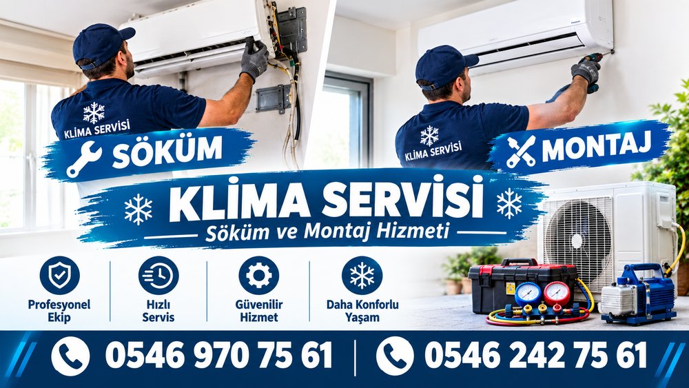 Ortaköy klima servisi - klima söküm ve montaj hizmeti - 0546 970 75 61